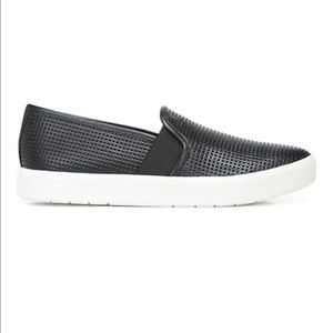 Vince Blair Perforated Leather Slip-On Sneakers